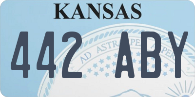 KS license plate 442ABY