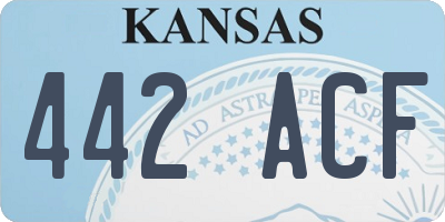 KS license plate 442ACF