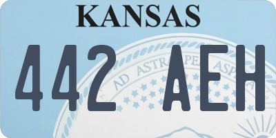 KS license plate 442AEH