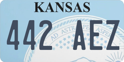 KS license plate 442AEZ