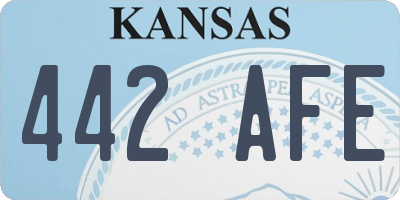 KS license plate 442AFE