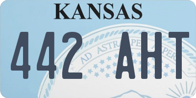 KS license plate 442AHT