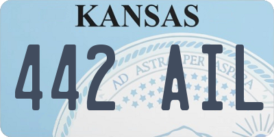 KS license plate 442AIL