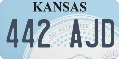 KS license plate 442AJD