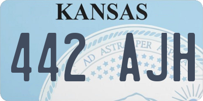 KS license plate 442AJH
