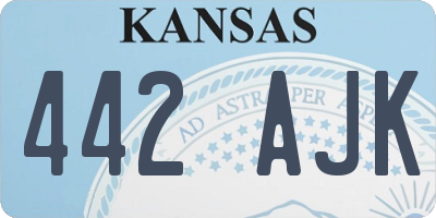 KS license plate 442AJK