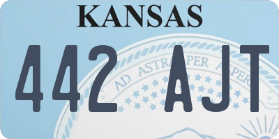 KS license plate 442AJT