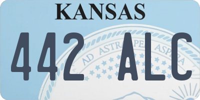 KS license plate 442ALC