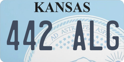 KS license plate 442ALG