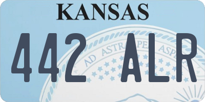 KS license plate 442ALR