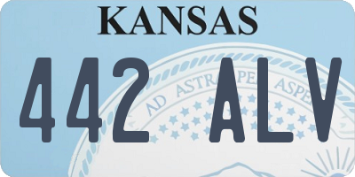 KS license plate 442ALV