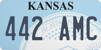 KS license plate 442AMC