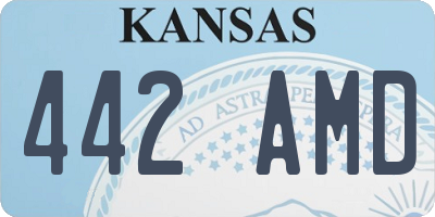 KS license plate 442AMD