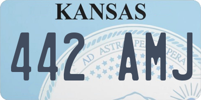 KS license plate 442AMJ