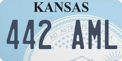 KS license plate 442AML