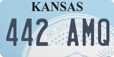 KS license plate 442AMQ