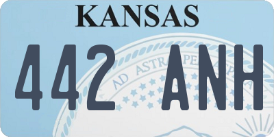 KS license plate 442ANH