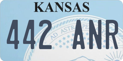 KS license plate 442ANR