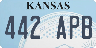 KS license plate 442APB