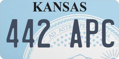 KS license plate 442APC