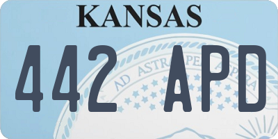 KS license plate 442APD
