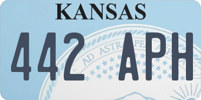 KS license plate 442APH