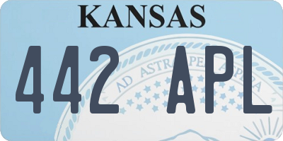 KS license plate 442APL
