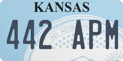 KS license plate 442APM
