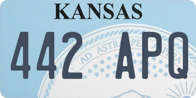 KS license plate 442APQ