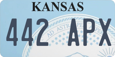KS license plate 442APX