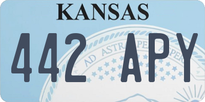 KS license plate 442APY