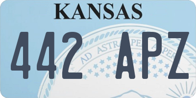 KS license plate 442APZ