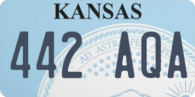 KS license plate 442AQA
