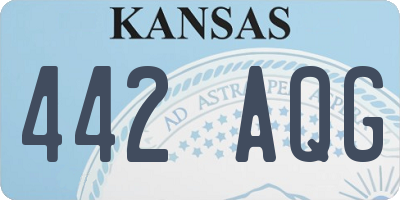 KS license plate 442AQG