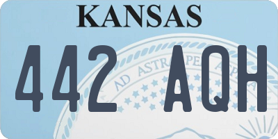 KS license plate 442AQH