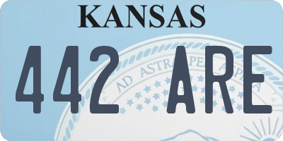 KS license plate 442ARE