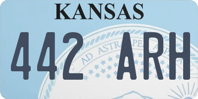 KS license plate 442ARH