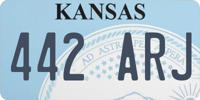 KS license plate 442ARJ