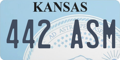 KS license plate 442ASM