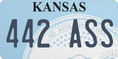 KS license plate 442ASS