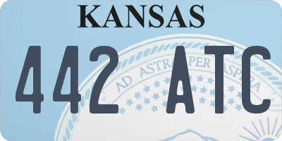 KS license plate 442ATC