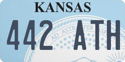 KS license plate 442ATH