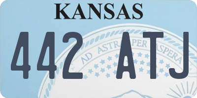 KS license plate 442ATJ