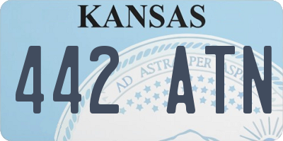 KS license plate 442ATN