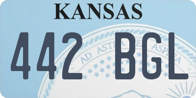 KS license plate 442BGL