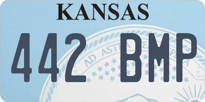 KS license plate 442BMP