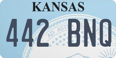 KS license plate 442BNQ