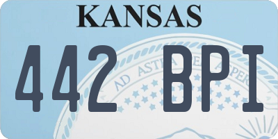 KS license plate 442BPI