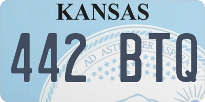 KS license plate 442BTQ