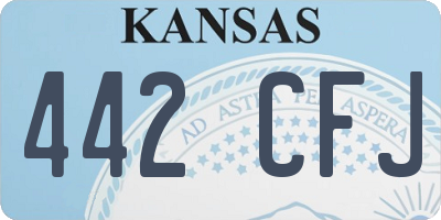 KS license plate 442CFJ